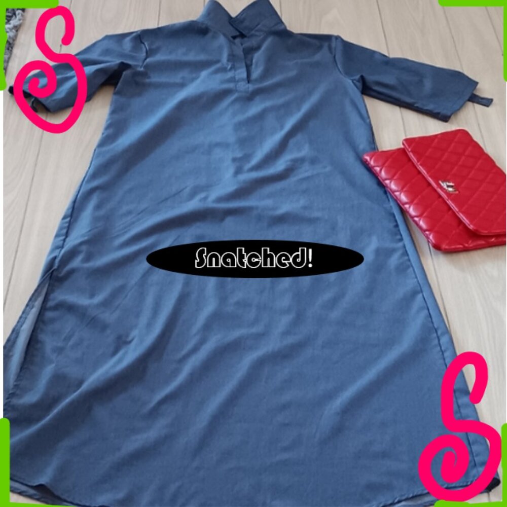 Women Loose Casual Plus Size Denim Dress